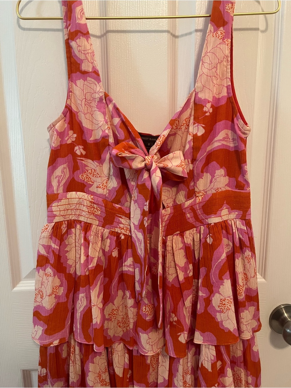 Anthropologie Vineet Bahl Tiered Ruffle Floral Maxi Dress - Picture 8 of 12